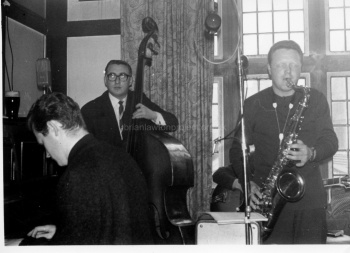 Jazz group performing in club