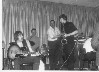 Jazz guitarist and band
