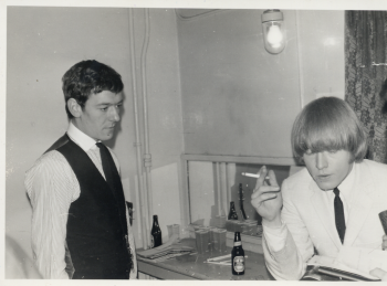 118 left Alan Clark (Hollies) right Brian Jones (stones)