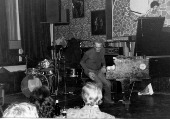 pianist and drummer onstage